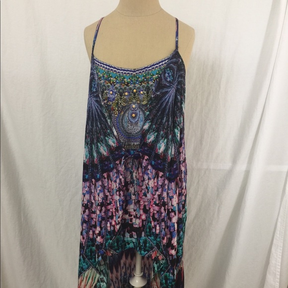 Camilla Dresses & Skirts - Camilla Silk Crystal Dress Size 2